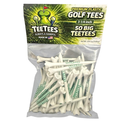 BIG TeeTees 3 1/4 Premium Plastic Golf Tees (50 Count)