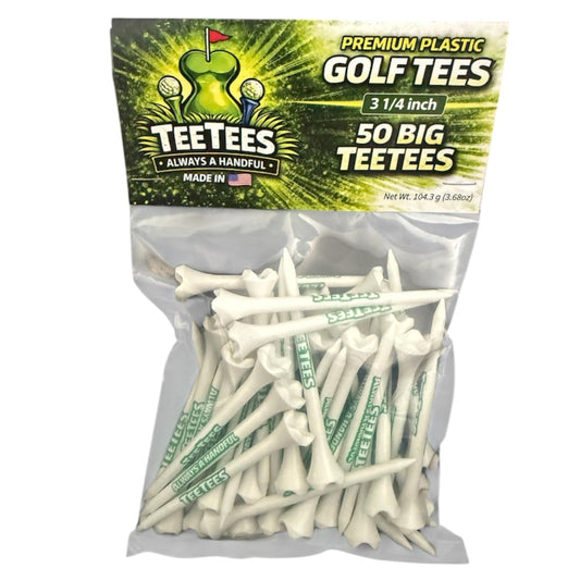 BIG TeeTees 3 1/4 Premium Plastic Golf Tees (50 Count)