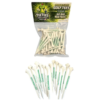 BIG TeeTees 3 1/4 Premium Plastic Golf Tees (50 Count)
