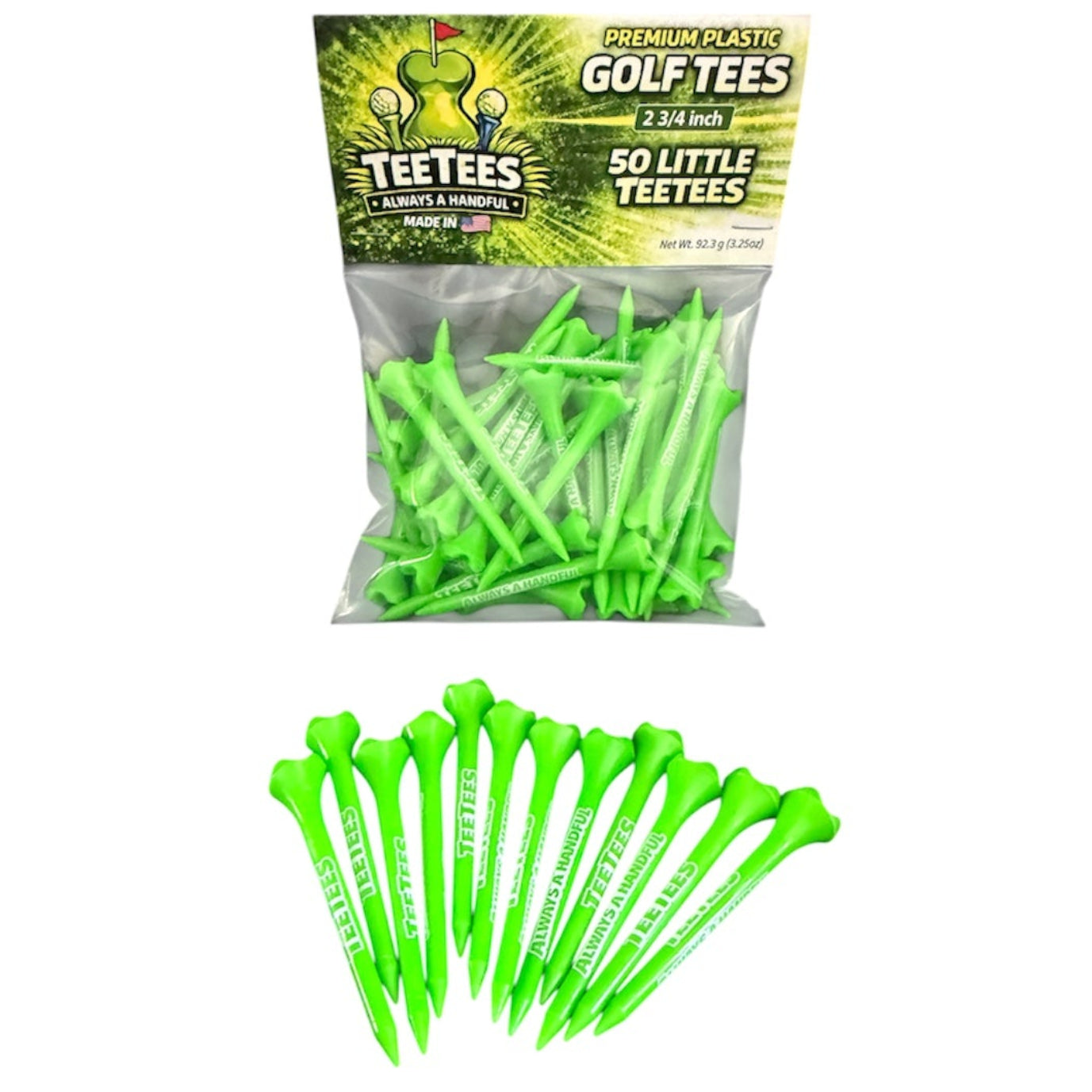 Little TeeTees 2 3/4 Premium Plastic Golf Tees